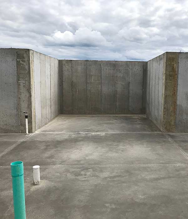 concrete slab for garage or shed
